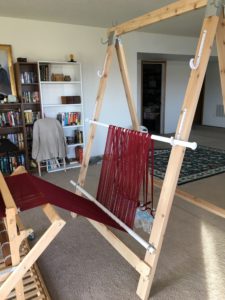 warping trapeze - bottom adjustment position