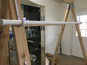 warping trapeze - top bar in first adjustable position